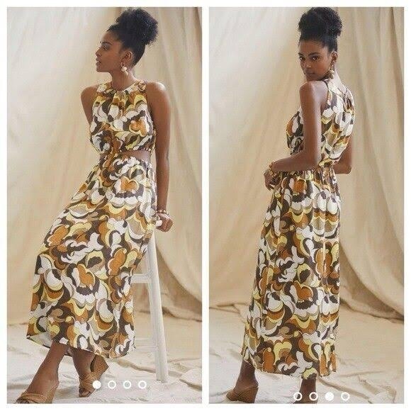 FAITHFULL THE BRAND - SZ 8 - Trapani Maxi Dress Onassis Print - Picture 1 of 6